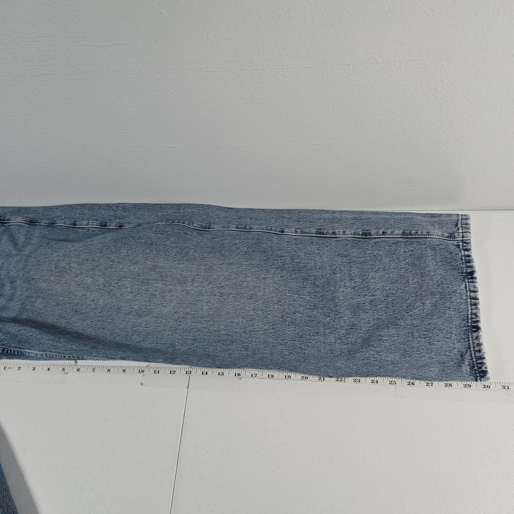 Hollister Low-Rise Super Baggy Jeans Medium Wash Blue Denim 6R W28 Regular - Picture 5 of 8